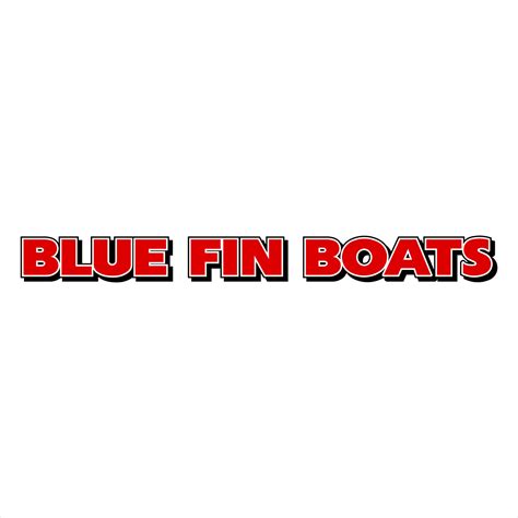 Blue Fin Boats Name Decal 2 Discontinued Decals