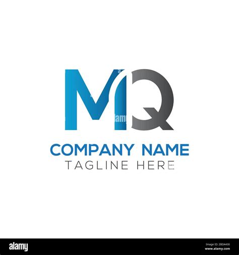 Plantilla inicial MQ Letter Logo Design Vector Diseño del logotipo de