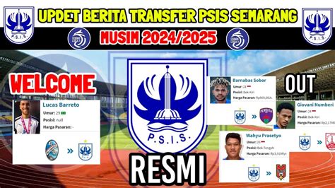 RESMI BERITA TRANSFER PSIS SEMARANG MUSIM 2024 2025 KABAR PSIS