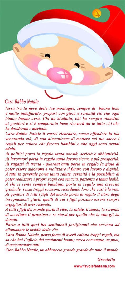 Lettera A Babbo Natale Favole E Fantasia