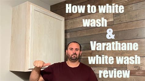 How To White Wash Bare Wood And Varathane White Wash Review YouTube