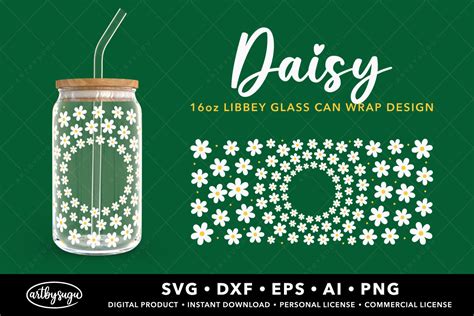 Daisy Libbey Glass Wrap Svg Graphic By Artbysugu Creative Fabrica