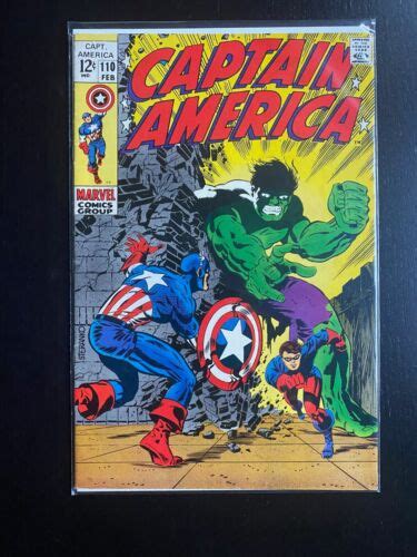 CAPTAIN AMERICA 110 1969 Marvel Comics HULK 1st Madame Hydra Viper VF