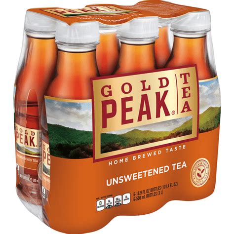 Gold Peak Unsweetened Black Iced Tea Drink 6 Ct Black Martins Emerald