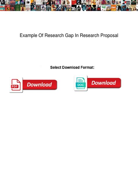 Example of Research Gap in Research Proposal | PDF | Thesis | Knowledge