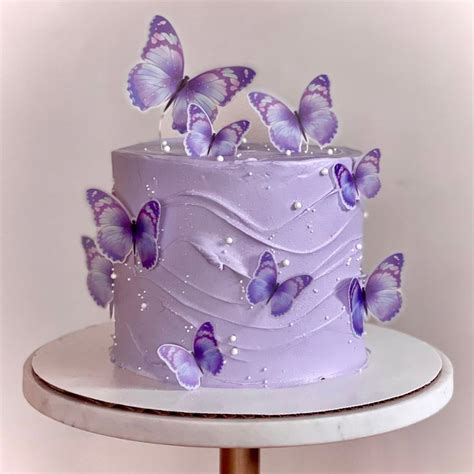 Purple Butterfly Wave Cake 🦋