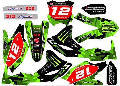 Kit Déco Villopoto Kawasaki Kxf 450 2009 à 2024 Rd2shop