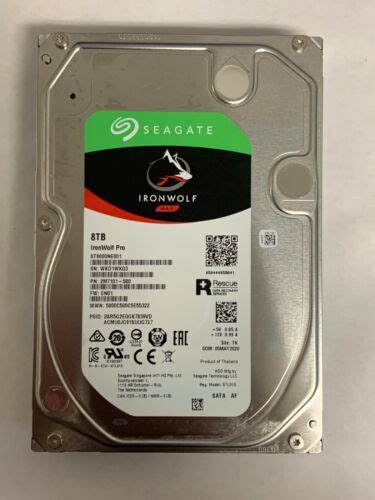 Seagate IronWolf Pro 8TB 7.2K 256MB Cache SATA 6Gb/s 3.5" NAS HDD ...