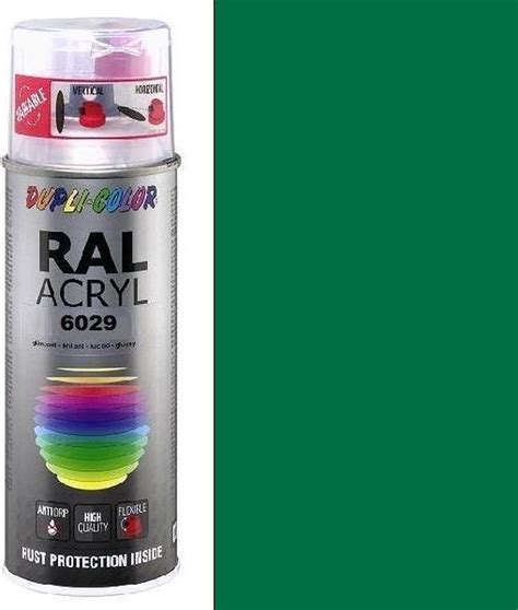 Motip Dupli Color Spuitbus Acryl Hoogglans RAL 6029 Mintgroen Bol