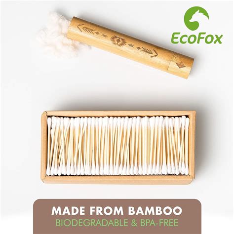 Ecofox Bamboo Cotton Swabs