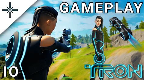 Female Tron Skin Io Gameplay In Fortnite With Light Cycle Glider