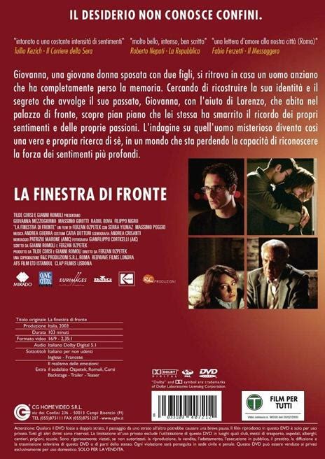 La Finestra Di Fronte Dvd Dvd Film Di Ferzan Ozpetek Commedia Ibs