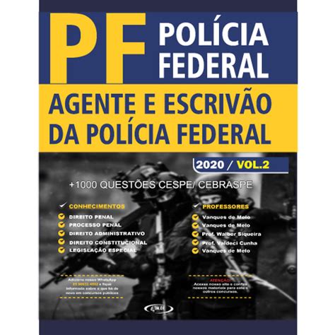 Apostila pf Agente e Escrivão Policia Federal Apenas volume 2