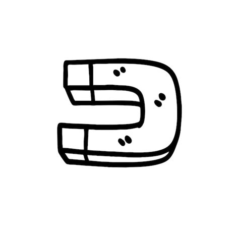 Premium Vector | Vector illustration of hand drawn magnet doodle art style 