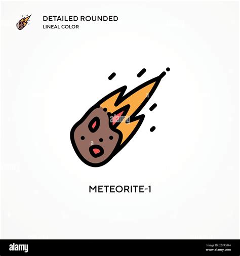 Icono De Vector De Meteorito 1 Conceptos Modernos De Ilustración Vectorial Fácil De Editar Y