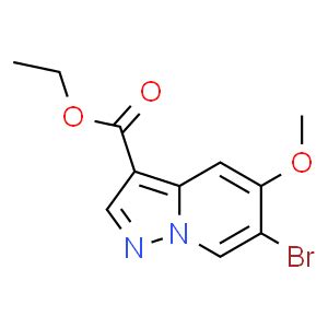 6 Bromo 5 Methoxy Pyrazolo 1 5 A Pyridine 3 Carboxylic Acid Ethyl Ester