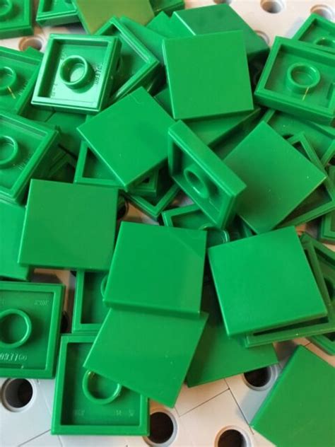 Lego 2x2 Dark Green Tiles Smooth Finishing MODULAR BUILDINGS Bricks