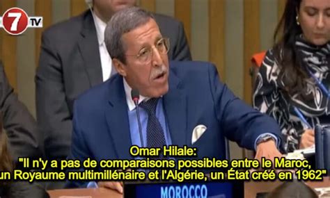 Omar Hilale « Il Ny A Pas De Comparaisons Possibles Entre Le Maroc