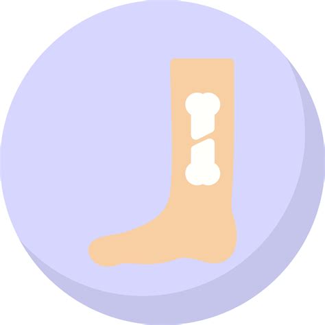 Broken Leg Vector Icon Design 20158801 Vector Art At Vecteezy