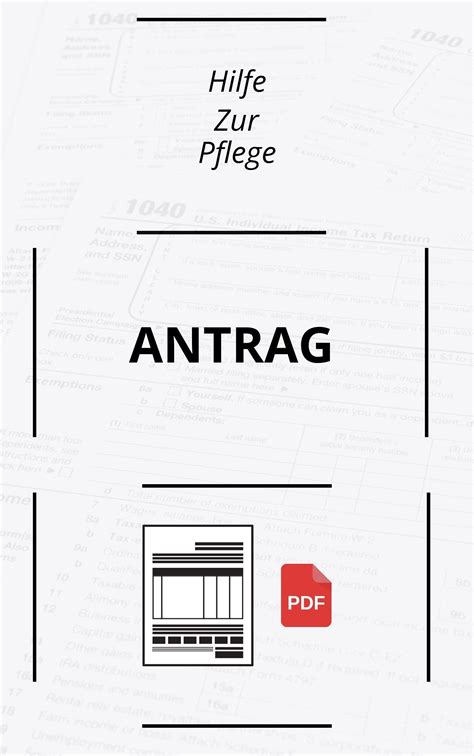 Hilfe Zur Pflege Antrag PDF 2024 Online