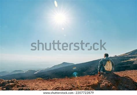 Rear View Mature Man Enjoying Freedom Stock Photo Shutterstock