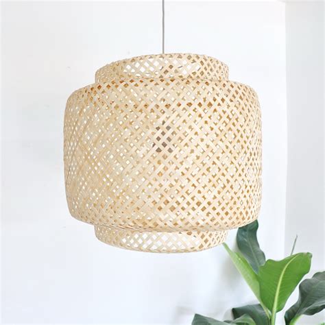 Bamboo Pendant Light Pendant Light Shade Pendant Lamps Etsy