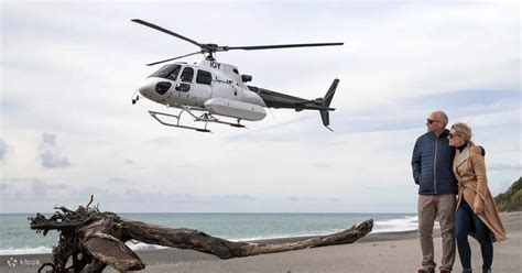 Vuelo en helicóptero por las playas de la costa oeste y los glaciares