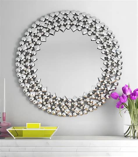 Amazon Blingworld Jeweled Accent Wall Mirror Decorative Inches