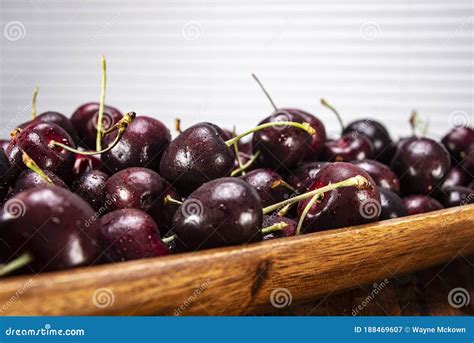 Sweet Bing Cherries Stock Image Image Of Cherry Crop 188469607