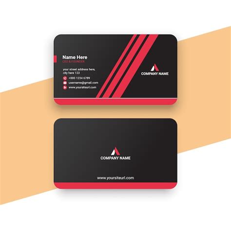 Premium Vector Clean Style Modern Business Card Design Template