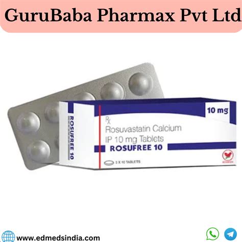 Rosuvastatin Calcium 10 Mg Tablets Rosufree 10 At 700 Box