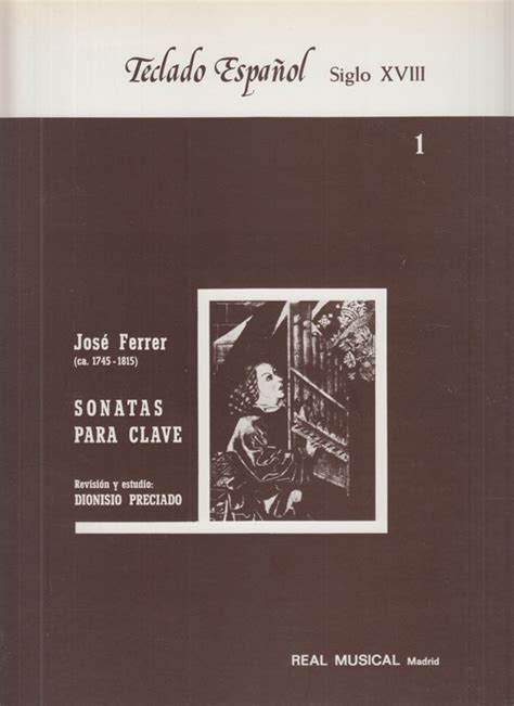 Partituras Y Ediciones Cr Ticas Sonatas Para Clave Ferrer Jos