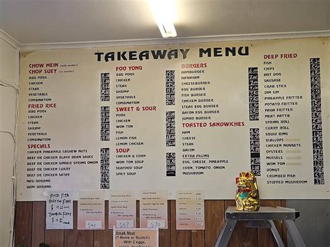 Menu At Sunlong Takeaways Restaurant Paraparaumu