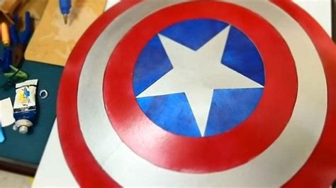 How To Make A Cardboard Captain America Shield For Halloween Captain