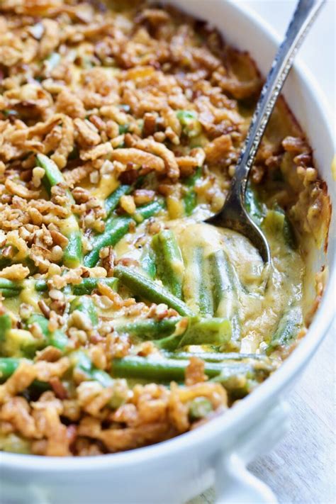 Cheesy Green Bean Casserole Recipe - From A Chef's Kitchen