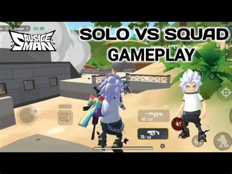 Main Sosis Solo Vs Squad Sausage Man Indonesia Gameplay Solo Vs