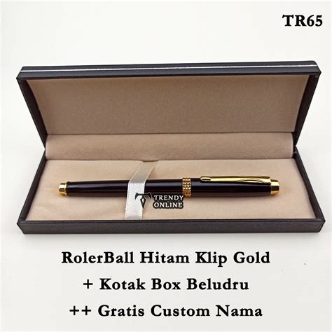 Jual Pulpen Roller Ball Elegan FREE GRAFIR Custom Cetak Nama Dan Box