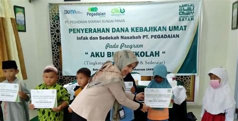 PT Pegadaian Syariah Salurkan Bantuan Pendidikan ABS Melalui LAZ