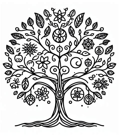 Coloriage Arbre De La Vie Imprimable T L Charger Et Imprimer Gratuit