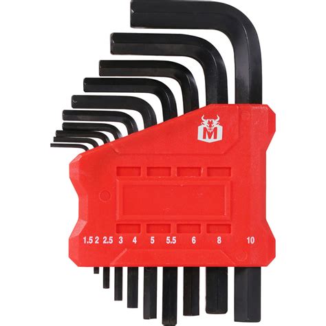 Minotaur Short Arm Hex Key Set Metric Toolstation