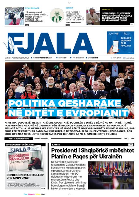 Gazeta Fjala 17 Qershor 2024 Gazeta Fjala