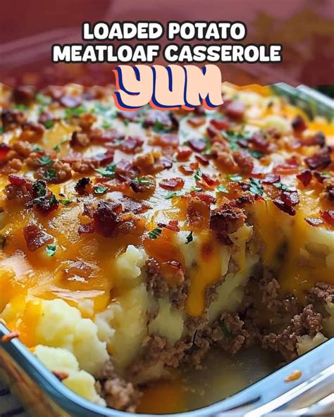 Loaded Potato Meatloaf Casserole Recipe