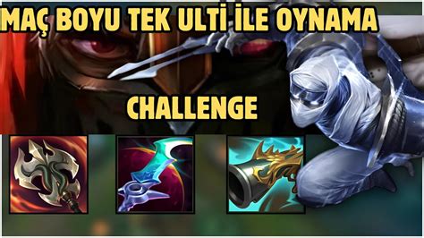 OYUN SONUNA KADAR AYNI ULTİ İLE OYNAMA CHALLENGE ZED İLE RAKİBE OYUN