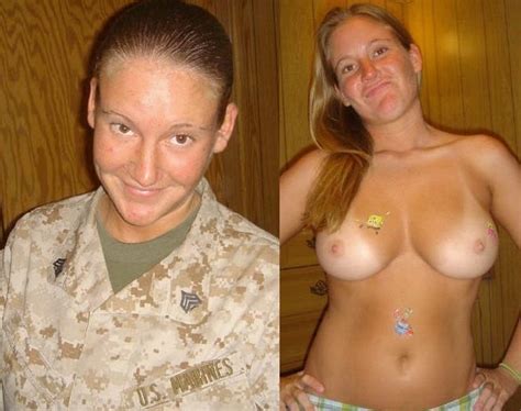 Military Dressed Undressed Shesfreaky