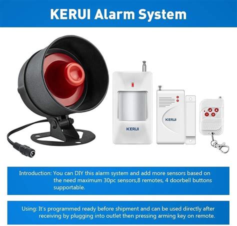 Kerui Upgraded Standalone Home Office Shop Security Alarm System Kit