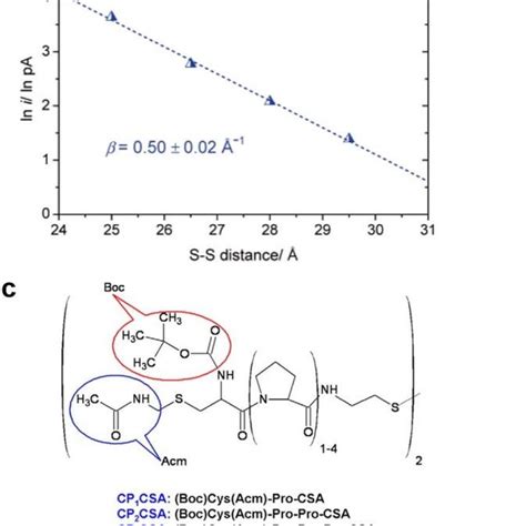 A The Molecular Formula Of The Helical Peptides B Logarithmic