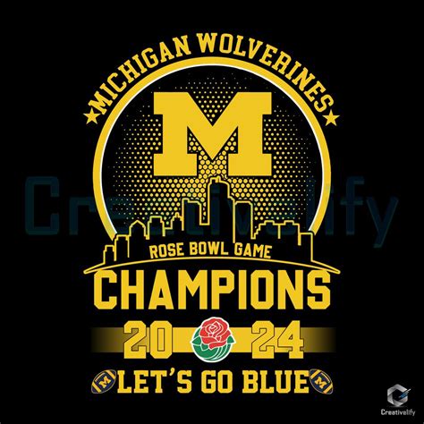 Michigan Wolverines SVG Let S Go Blue Champions File CreativeLify