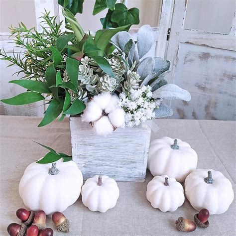 12pcs White Pumpkin Décor Farmhouse Small Pumpkins | Michaels