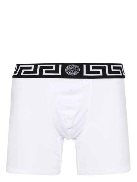 Versace Greca Border Boxers Farfetch