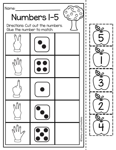 Prek Math Sheets